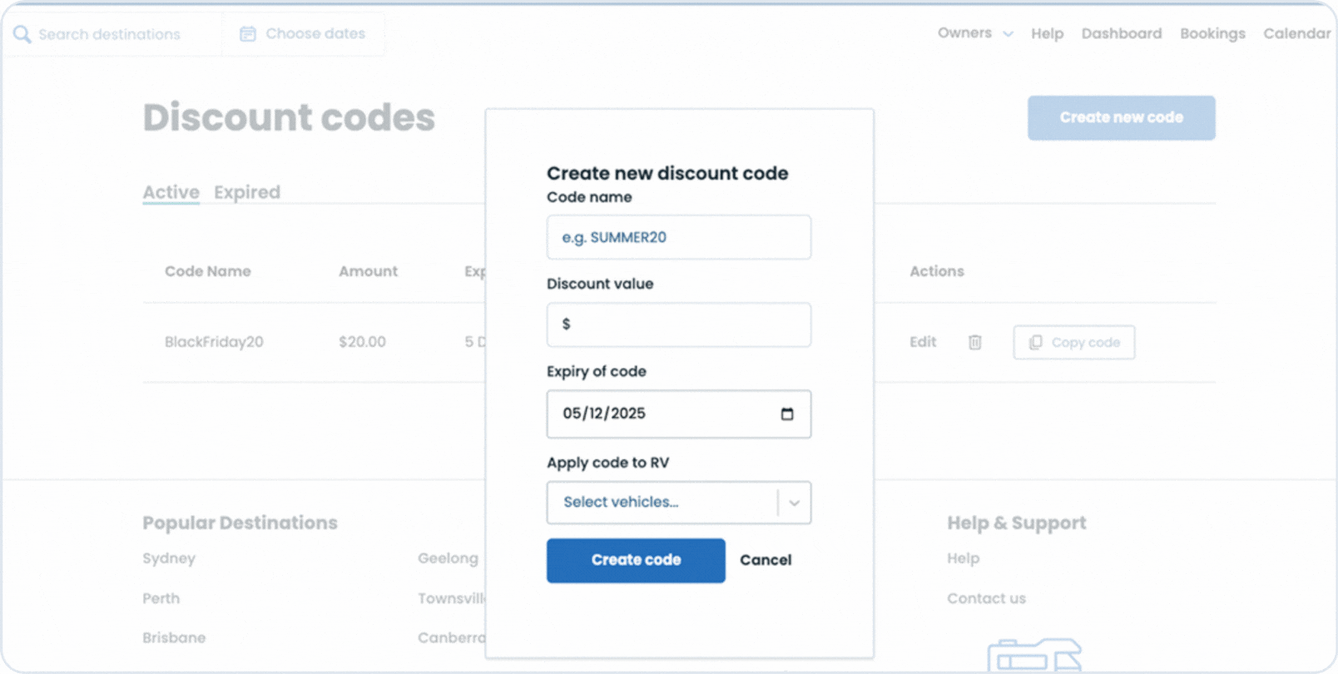 Local Agent Promo Code Owner Discount Codes
